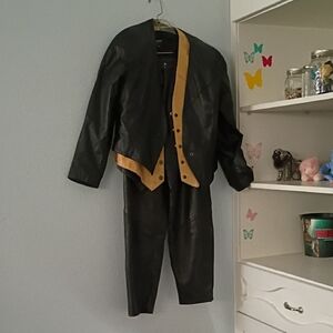 Wilson Black Leather Full Outfit.